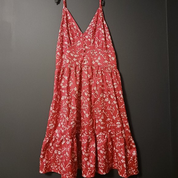 ROMWE Dresses Romwe Orange Floral Summer Dress Xl In Womens Poshmark